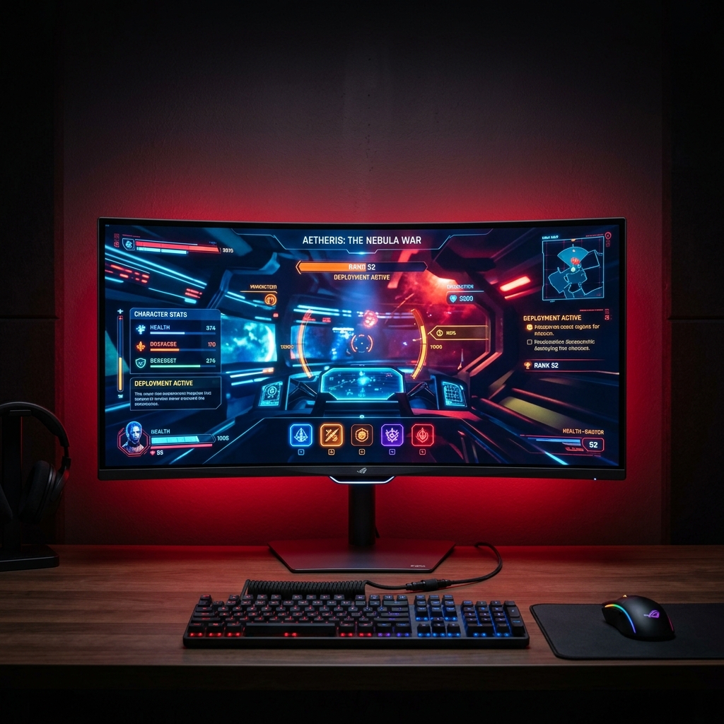 Curved OLED Monitor